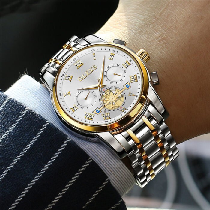 OLEVS 2859 Men Quartz Watch Tourbillon - Image 4