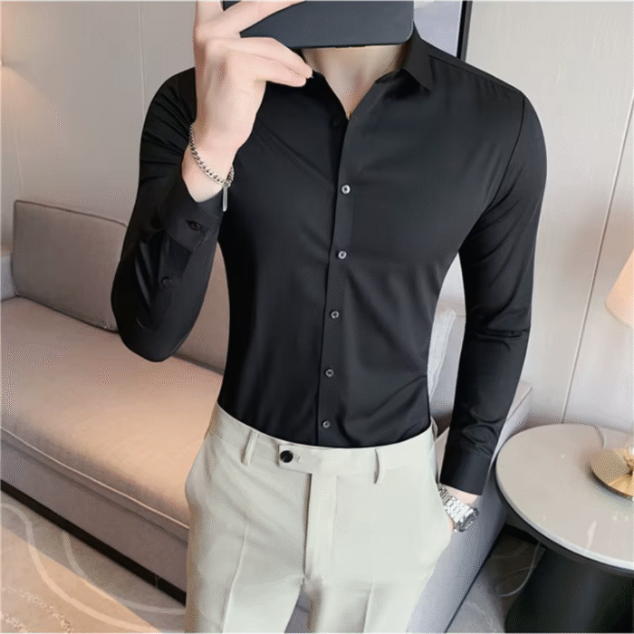 Premium Men’s Ultra-Stretch Shirt - Image 4